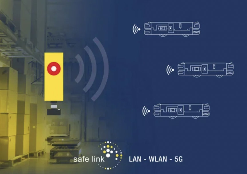 Bihl + Wiedemann Soluzione Safety per AGV: versatile, conveniente, comunicazione sicura tra sistemi